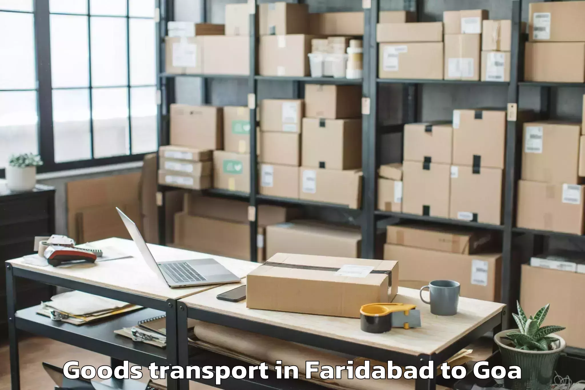 Affordable Faridabad to Aradi Socorro Goods Transport